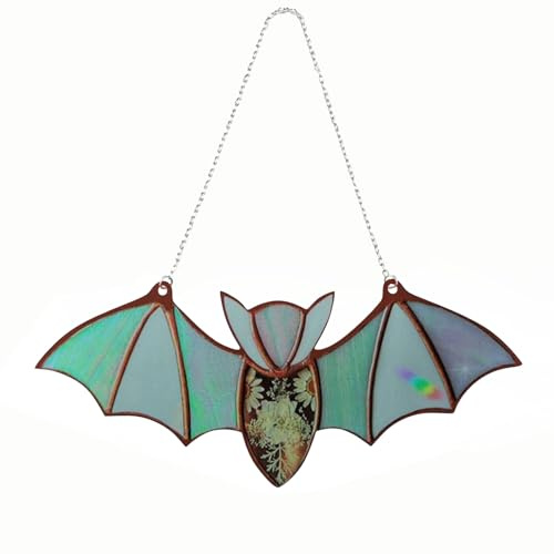 1 Piezas Decoración de Murciélago Acrílico, Decoración Murciélago Halloween, Adorno De Murciélago Decoración, para Ventanas, Jardines, árboles de Navidad, en Casa