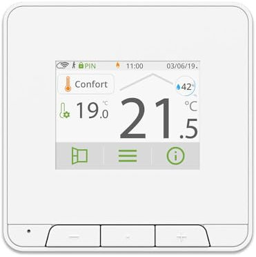 Thermador - Thermostat d'ambiance - Therma Home - Thermostat connecté blanc filaire -