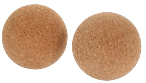 SEWOART 2 Kork Massagebälle für Rücken und Finger Leicht zur Lockerung Verspannter Muskeln und Muskelermüdung für Anwendung zu Hause