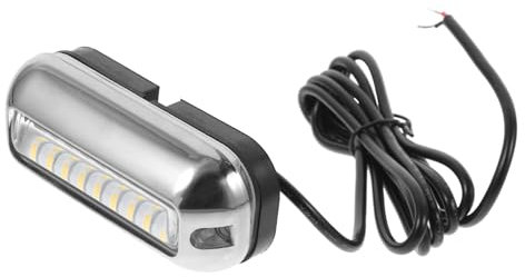 BCOATH Led Unterwasserlichter Für Boote 27 Leds Edelstahl Stoßfest Installieren Navigationslichter Marinebeleuchtung Bootszubehör Weißes Licht