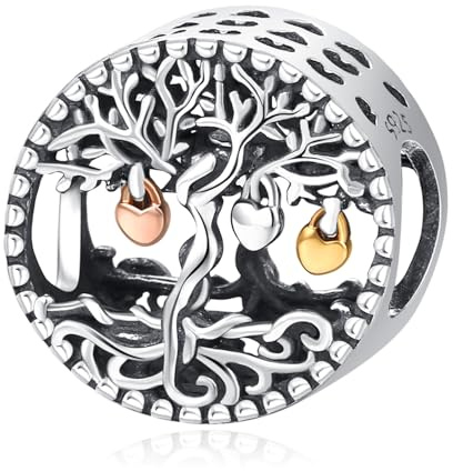 Eusense Argent 925 Charms de l'arbre de vie pour Bracelets Charms en Argent Sterling pour Bracelets