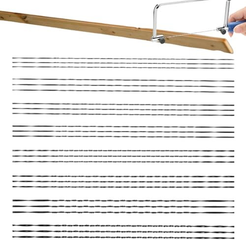 Lame Per Sega Traforo,24pcs Lame Per Sega A Scorrimento Con Denti,Lames Per Traforo Con Denti A Spirale