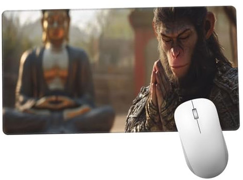 Hombre Alfombrilla Ratón 1400x600x3mm Alfombrilla Raton XXL Grande con Base de Goma Antideslizante, Lavable, Accesorios Gaming Mono, Ordenador Gamer Regalos, Mouse Pad Gaming Mejora La Velocida Y992
