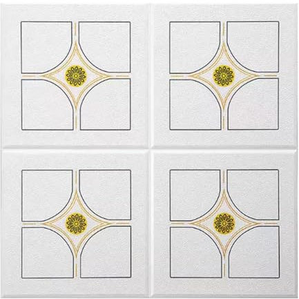 Deckenpaneele deckenplatten Quadratische, 70 X 70 Cm Große, Selbstklebende Fliesen Für Badezimmerwände, Schmutzabweisende Deckenverkleidung Für Abziehen Und Aufkleben Für Lounge-(100 slice)