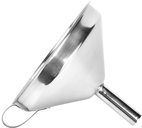 Imbuto Riutilizzabile in Acciaio Inox - Filtro Imbuto per Cucina | Utensile multiuso con colino a rete fine, strumento durevole in acciaio inox, filtro olio per cottura liquidi, cucina