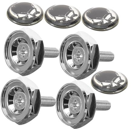 1 Set Kit Fissaggio per Targa Auto con Design Unico Testa Viti per Installazione Facile e Sicura su Veicoli