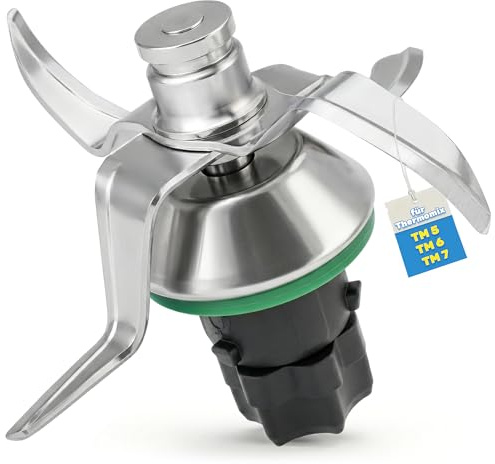 Gruppo Coltelli di Ricambio Compatibile con Bimby TM5 TM6 – Lama in Acciaio Inox 420 con Guarnizione, Accessorio Durevole Robot da Cucina per Vorwerk