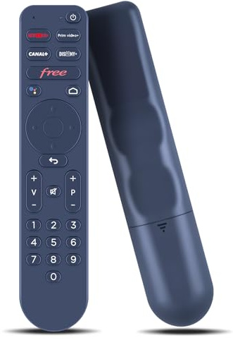 WKOLF Nouvelle télécommande de remplacement pour Freebox Ultra TV Box (avec fonction vocale)