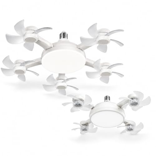 Drone Ceiling Fan Light, Multi Blades Remote Control LED Ceiling Lamp