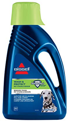 BISSELL 1087N Wash & Protect Pet, Reinigungsmittel für Teppichreinigungsgeräte/Waschsauger, 1 x 1.5 L, 18/8 Stainless Steel, 1.5 liters