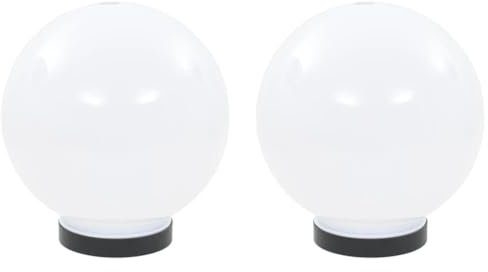 vidaXL 2X Lámpara Jardín Luz LED Esférica Bola 20 cm Iluminación Patio Terraza