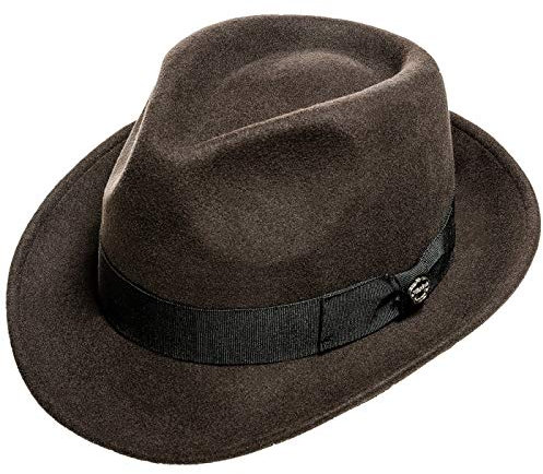 Kastori Wollhut Filzhut Herren Damen Bogarthut Fedora Edel & Elegant »Egon« Gr.XL