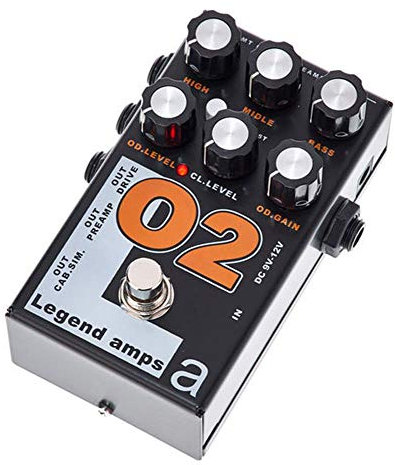 AMT O2-2-Kanal-JFET-Gitarrenvorverstärker/Verzerrung mit Cab.Sim (Orange Emulate)