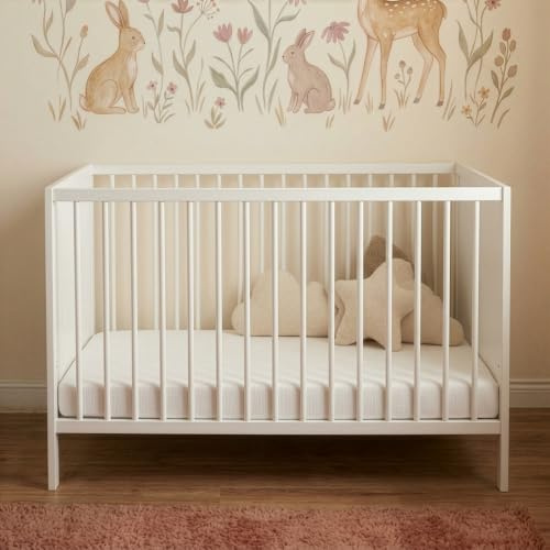 Love For Sleep Babybett Beistellbet Weiß 124 x 65 cm aus Holz