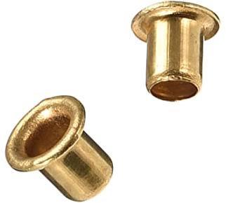 PATIKIL 4mm x 5mm Attraverso Foro Vuoto Rivetto, 100pz Rame Vuoto Rivetti Occhielli Doppio -Lato Circuito Scheda PCB