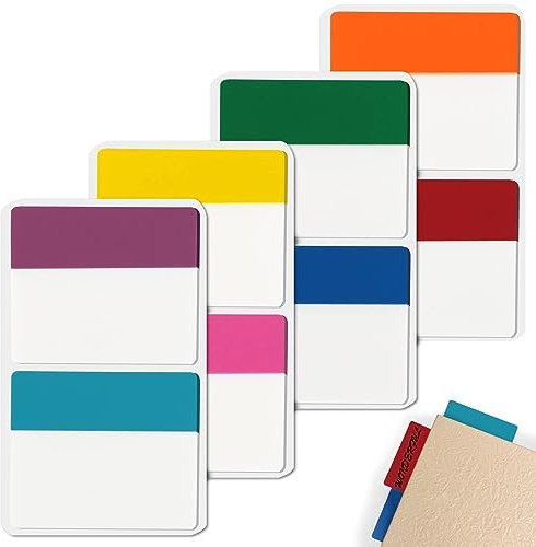COLOFALLA 200 Stk Seitenmarker Haftnotizen Klebezettel Selbstklebend Haftstreifen zum Markieren Beschriften Tabs Haftmarker Transparent Klebemarkierung Back To School Einschulung