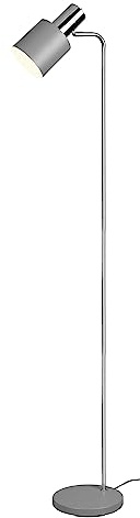 Reality Leuchten Golvlampa Adam R41041011, metall krom/grå, exkl. 1 x E27