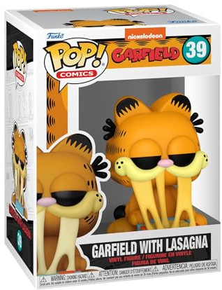 Funko POP! Comics: Garfield with Lasagna Pan | Offizielles Cartoon/Animation Merch - Vinyl Sammelfigur als Regal Deko - Geschenkidee zum Geburtstag für Fans und Sammler