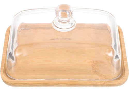 Baluue Cake Stand with Dome Cover - Elegant Glass Cake Display Holder for Desserts, Pastries, and Cupcakes, Perfect for Weddings and Birthdays