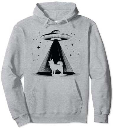 Finnish Spit Mom Dad Dog - Funny Alien UFO Pullover Hoodie