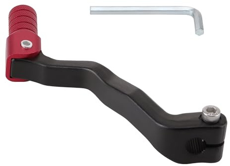GOOFIT Red Black Shift Lever Gear Aluminum Alloy Shift Foldable Foot Shifter Replacement for Zongshen CG CB NC engine 125 150 200 250 450 ATV Quad Dirt