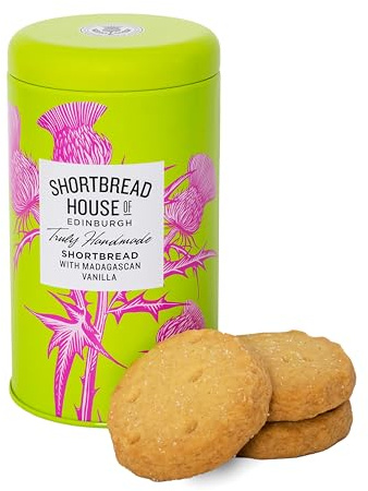 Shortbread House of Edinburgh Boîte de biscuits Truly Handmade Shortbread avec vanille de Madagascar 140 g