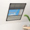 Kangmusi Insektenschutz-Plissee f¨¹r Fenster Alu 80x120 cm mit Jalousie, kangmusi148684