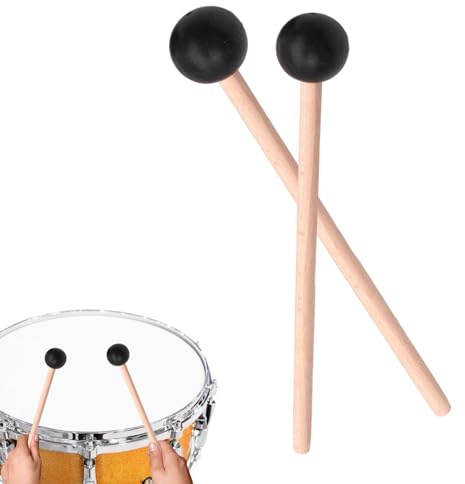 Gummischlägel Percussion,Holz-Marimbaschlägel - Schlagstöcke für Glockenspiel, Xylophon, Chime, Woodblock und Glocken, Instrumentenzubehör