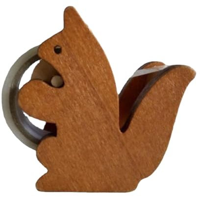 Walopola Eichhörnchen-Klebebandabroller, Tier-Klebebandabroller Klebeband Tischabroller Klebebandspender, Desktop-Klebebandspender aus, Rutschfester Klebebandhalter Mit Tiermotiv