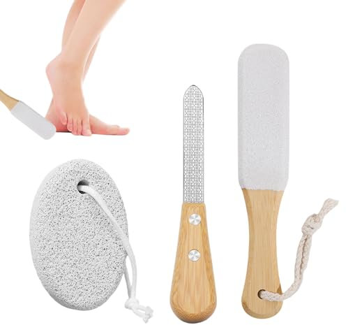 3PCS Pumice Stone for Feet White Pumice Stone Double Sided Foot Pumice Feet Hard Skin Remover Foot Files Scrubber Foot Grater Applicable to Foot Cracked Heels Dead Skin