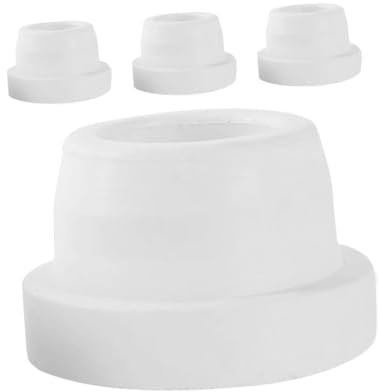 Abaodam 4pièces Lot de Bouchons Intérieurs pour Échelle De Piscine Capuchons Caoutchouc pour Piscine Creusée Protection Rayures Facile à Installer