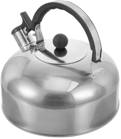 Gatuida Tetera De Acero Inoxidable Silbante 2.5l Grande Base Plana Acero Resistente Compatible Hornilla De Hierro Para Estufa Cocina Hogar