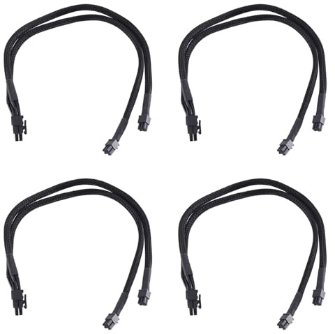 Xnuiasqe 4X Adattatore di Alimentazione Scheda Video PCI Express Doppio Mini da 6 Pin un 8 Pin per Pro Tower/Power G5 15 Pollici