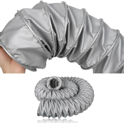 IMUNKT Flexschlauch Bauventilator Lüftungsschlauch Ø 100 115 125 150 200 275 400mm Verlängerung Warmluftschlauch Klimaanlage Ofen-Absaugschlauch(L-3m/9.84ft,200mm(7 7/8))