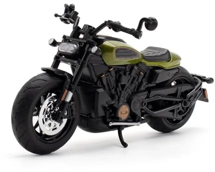 DieCast Modell Motorcykel 1:12 För SPORTSTER S Samling Av Modeller I Legering(Grön)