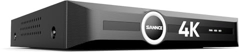 SANNCE 4K PoE NVR 8 Canali Videoregistratore senza HDD | Casa, Commerciale, Riconoscimento Persone/Veicoli (solo con telecamere compatibili), Supporta IP 8MP/6MP/5MP/4MP/3MP/2MP