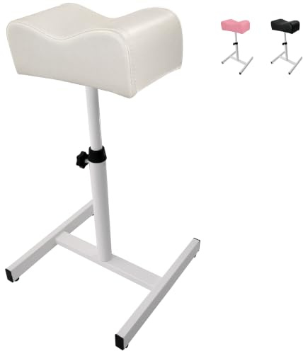 Beltom® Einstellbar Fußpflege Pediküre Beinauflage Beinstütze tragbar Fußstütze Maniküre - Weiß