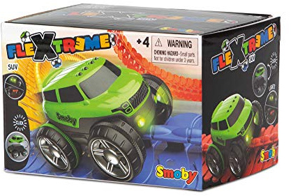 Smoby – FleXtreme SUV grün – zusätzliches Auto für Flextreme Starter-Set, Rennbahn für Autos, für Kinder ab 4 Jahren, flexible Strecke mit Looping
