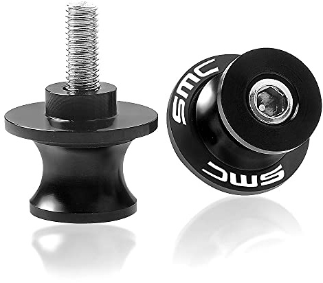 Motorrad Montageständer Racingadapter Bobbins, M10 CNC Aluminium Ständeraufnahme Für 690 SMC 690SMC SMC-R 2009-2016 Zubehör (Color : Black, Size : 10mm)