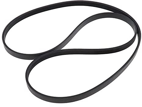 EMSea 5EPJ1225 Washing Machine Drive Belt Rubber Black 11.7mm Width 1160mm Circumference Closed Loop Timing Belt Compatible with Hoover Candy Washing Machine 41039460 41021973