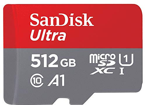 SanDisk Ultra 512 GB microSDXC UHS-I scheda per Chromebook con adattatore SD e velocità di trasferimento fino a 150 MB/s