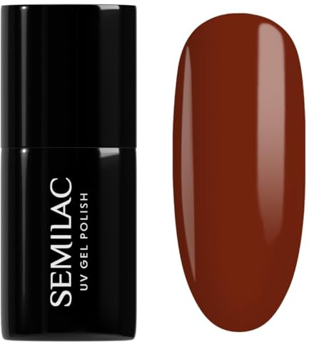 Semilac UV Nagellack Hybrid 418 Red Hot Beach 7ml Kollektion Into Her Nature