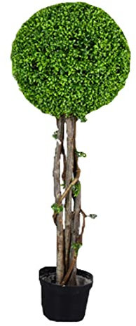 Garden Dekor Künstlicher Bonsai Künstlicher Buchsbaum, Künstlicher Milan-Gras-Kugelbaum Im Topf, Künstlicher Bonsai-Baum, Künstliche Pflanzen, Realistische Pflanzen, Bonsai-Baum, 100 Cm, Innen-, Heim-