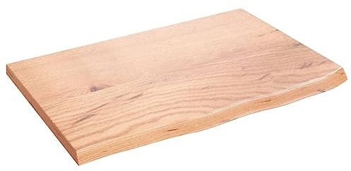 vidaXL Waschtischplatte Hellbraun 60x40x2 cm Massivholz Behandelt
