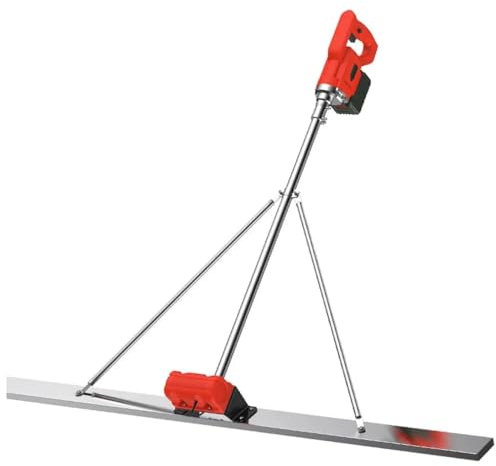 Règle électrique de Vibration de béton de 150cm 21V, grattoir électrique de Plancher de Niveau, niveleur de Sol Manuel d'élargissement et d'épaississement YIJIAN (Color : with 2 Batteries)