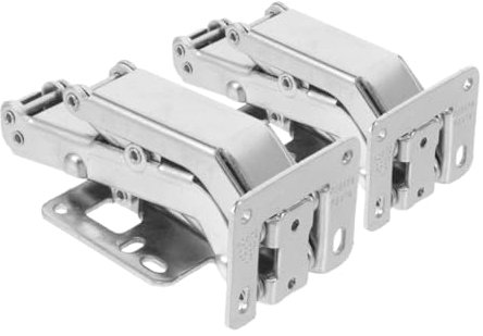 Hoement 2stücke Verstecktes Türscharniermechanismus Unsichtbare Scharnierhalterung Scharnier Türbeschläge Für Brandschutztüren Marmortüren