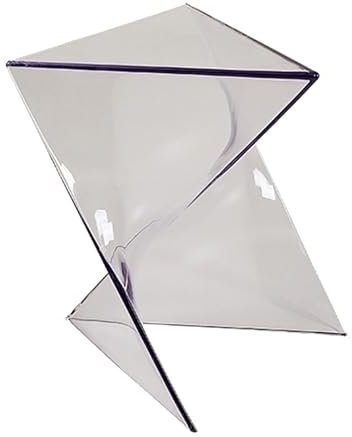 ZJHESXV Akzent-Beistelltisch, Beistelltisch aus klarem Acryl, Couchtisch, wasserdichte Struktur, ideal für Wohnzimmer, Schlafzimmer, drinnen und draußen, ideal für jeden Raum (Farbe: transparent)