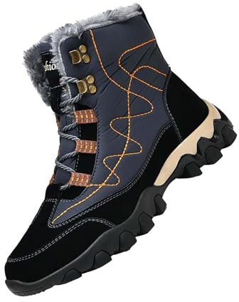 Winterschuhe Damen Herren Winterstiefel Schneestiefel Warm Gefüttert Wanderschuhe Schneestiefel Wanderschuhe rutschfest Trekkingschuhe Stiefel Outdoor Wanderstiefel Leichte Boots 38-47 EU