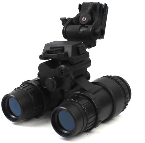 Taktische Airsoft PVS15 Dummy Nachtsichtbrille Modell mit Halterung, Keine Funktion NVG Binokular Nachtsicht für Taktische Helm NVG Mount, CS Spiel, Cosplay Prop (Schwarz)