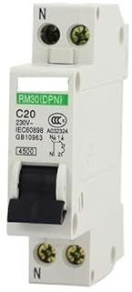 Interruptor automático de aire pequeño, Mini disyuntor DPN doméstico con protección contra sobrecarga y fugas, 10 A-32 A(10A)